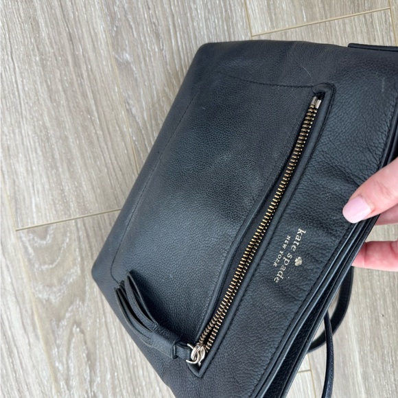 Kate Spade Black crossbody w/ tassel - Picture 4 of 5